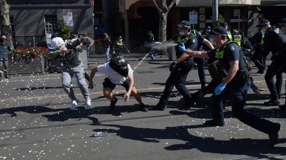 The new normal in AUSTRALIA… .This policeman deserves to be prosecuted, BAMMM Kick in the face! just at his home and I won't tell you the rest ...